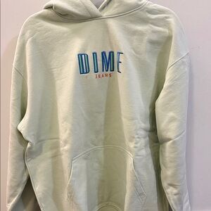 Dime Men's Light Green Hoodie